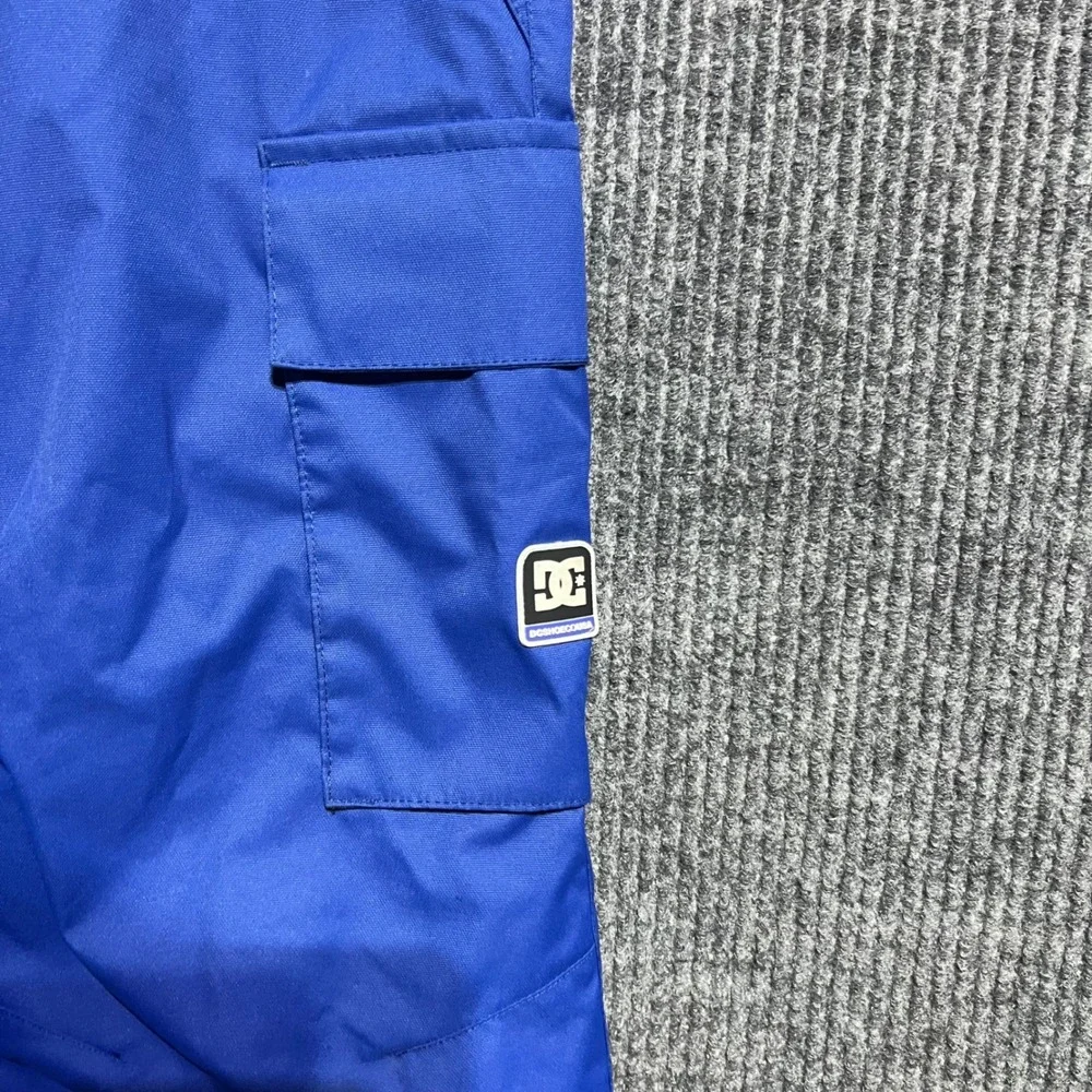 DC Shoes Snow Pants Kids 8/S Blue 10K Waterproof Cargo Insulated Winter Ski